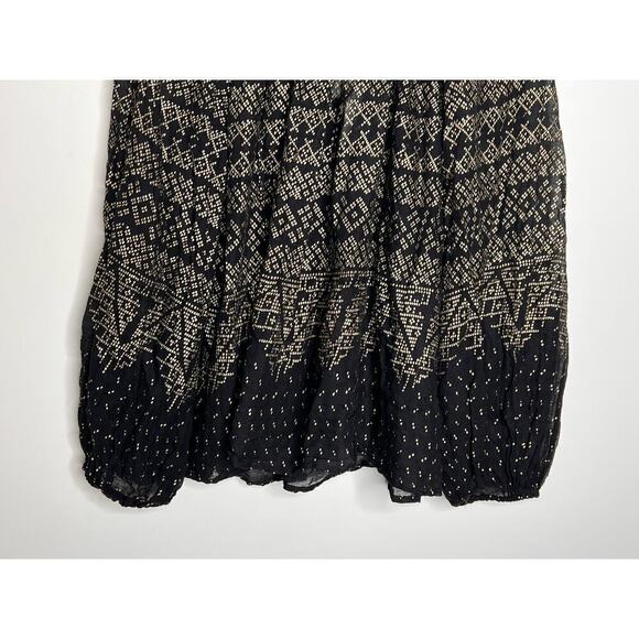 Mes Demoiselles Paris Sheer Tassel Byblos Blouse Cotton Black Size 36 (US 4) - Picture 8 of 12